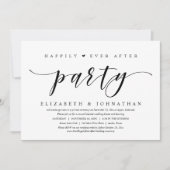 Hochzeitsessen, glücklicherweise immer nach dem Pa Einladung (Vorderseite)