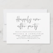 Hochzeitsessen, glücklicherweise immer nach dem Pa Einladung (Vorderseite)