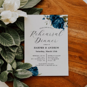 Hochzeitsessen in der blauen Probe Einladung