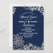 Hochzeitsessen in Nautik-Probe Einladung (Vorderseite)