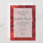 Hochzeitsessen in Roter Flora und Probe Einladung (Vorderseite)