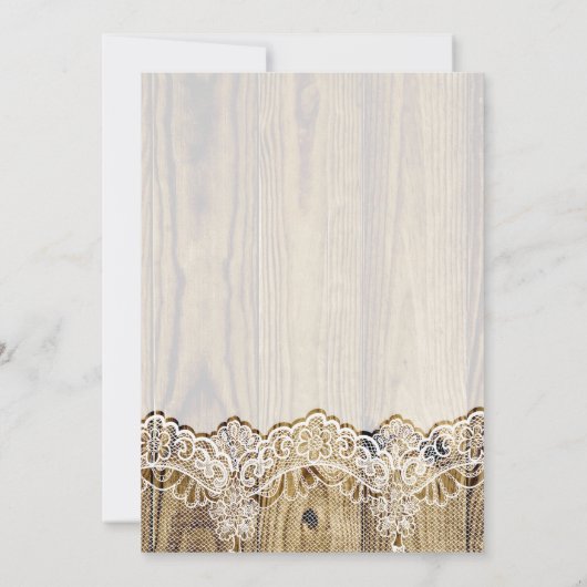 Hochzeitsessen mit Probe Einladung (Rückseite)