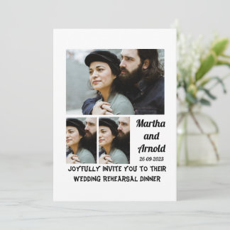 Hochzeitsessen Probe Brauch 3 FotoCollage Einladung