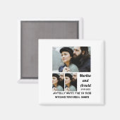 Hochzeitsessen Probe Brauch 3 FotoCollage Magnet (Vorderseite/Rückseite)