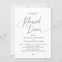 Hochzeitsessen Probe, einfaches, modernes Black In