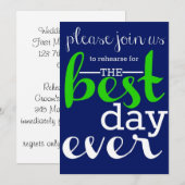 Hochzeitsessen Probe Einladung (Vorne/Hinten)