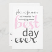 Hochzeitsessen Probe Einladung (Vorne/Hinten)