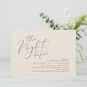 Hochzeitsessen Probe Einladung (Stehend Vorderseite)