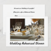 Hochzeitsessen Probe Einladung (Vorne/Hinten)