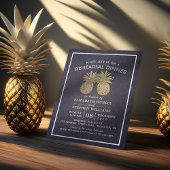 Hochzeitsessen Probe Goldene Ananas Einladung
