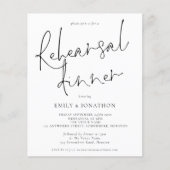 Hochzeitsessen Probe mit Bildereinladung (Vorderseite)