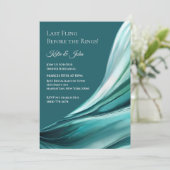 Hochzeitsessen Probe-Modern Emerald Green- Einladung (Stehend Vorderseite)