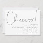 Hochzeitsessen Probe, Modernes Minimalistisches Th Einladung (Vorderseite)