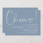 Hochzeitsessen Probe, Modernes Minimalistisches Th Einladung (Vorne/Hinten)