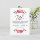 Hochzeitsessen Probe Rustikale Blume Einladung (Stehend Vorderseite)