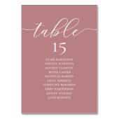 Hochzeitsessen, romanische Gastsitzkarte, Tischnummer (Rückseite)