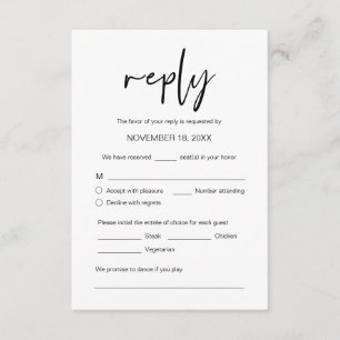 Hochzeitsessen, UAWG, Songwünsche En Begleitkarte