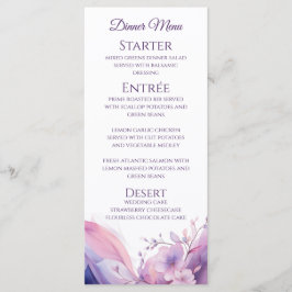 Hochzeitsessen und Bar Menu-Cherry Blüten Menükarte