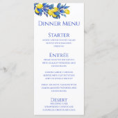 Hochzeitsessen und Bar Menu-Lemons Menükarte (Vorderseite)
