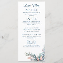 Hochzeitsessen und Bar Menu-Tropical Dream Menükarte