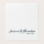 Hochzeitsetikett 016 (Außenseite Aufgefaltet)