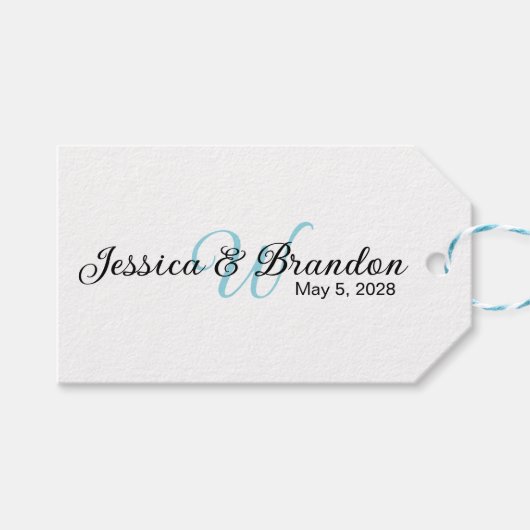 Hochzeitsetikett 016 geschenkanhänger (Vorderseite (Horizontal))