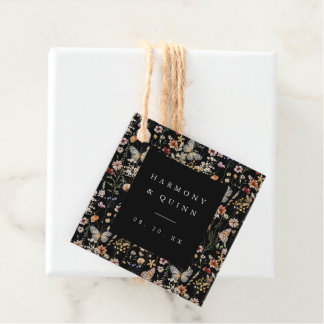 Hochzeitsetiketten für Schmetterlings-Hochzeitsgun Geschenkanhänger