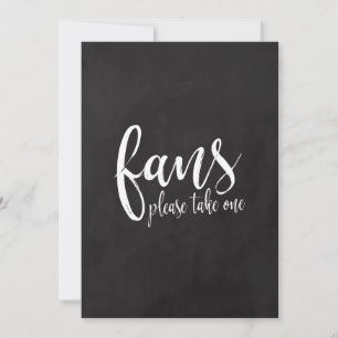 Hochzeitsfächer Erschwingliches Kreidetafel-Hochze
