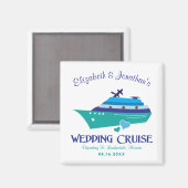 Hochzeitsfahrt Das Datum speichern Magnet (Vorderseite/Rückseite)