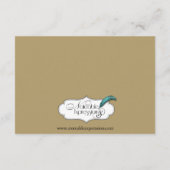 Hochzeitsfahrten von Marine und Gold Masquerade Begleitkarte (Rückseite)