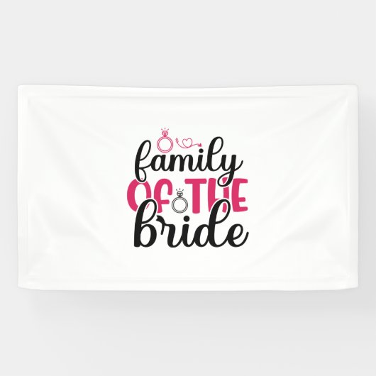 Hochzeitsfamilie Banner (Horizontal)