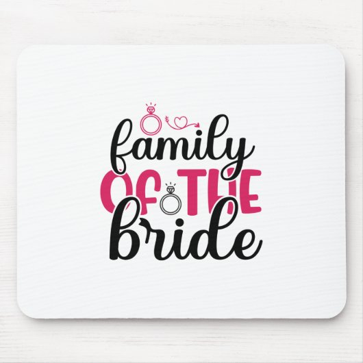 Hochzeitsfamilie Mousepad (Vorne)