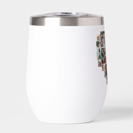 Hochzeitsfamilienjubiläum Herzfoto Collage (Vorderseite)