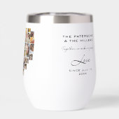 Hochzeitsfamilienjubiläum Herzfoto Collage (Rückseite)