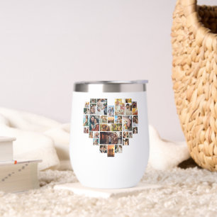 Hochzeitsfamilienjubiläum Herzfoto Collage