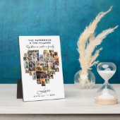 Hochzeitsfamilienjubiläum Herzfoto Collage Fotoplatte (Seite)