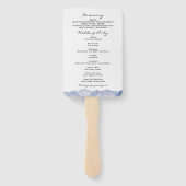 Hochzeitsfan für Wasserfarbengebirge Fächer (Rückseite)