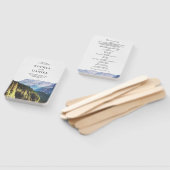 Hochzeitsfan für Wasserfarbengebirge Fächer (Non-assembled)