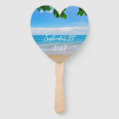 Hochzeitsfan Tropisches Sprichwort Fächer (Rückseite)