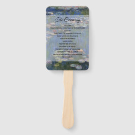 Hochzeitsfan von Fine Art Water lilies Fächer