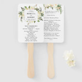 Hochzeitsfans aus Elfenbein Fächer (Vorne und Hinten)