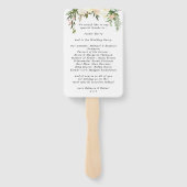 Hochzeitsfans aus Elfenbein Fächer (Rückseite)