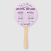 Hochzeitsfans Fächer (Rückseite)