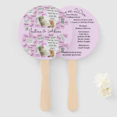 Hochzeitsfans Fächer (Vorne und Hinten)