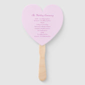 Hochzeitsfans für lila Blume Fächer (Rückseite)