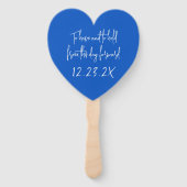 Hochzeitsfans haben und halten Sprichwort Navy Blu Fächer (Rückseite)