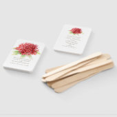 Hochzeitsfans von Red Waratah Fächer (Non-assembled)