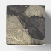 Hochzeitsfarben Schwarz und Gold Klassiker Geschenkschachtel (Oben)