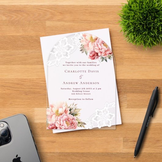 Hochzeitsfeier Acryleinladungen