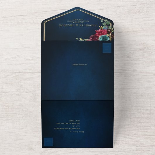 Hochzeitsfeier All In One Einladung (Außenbereich)